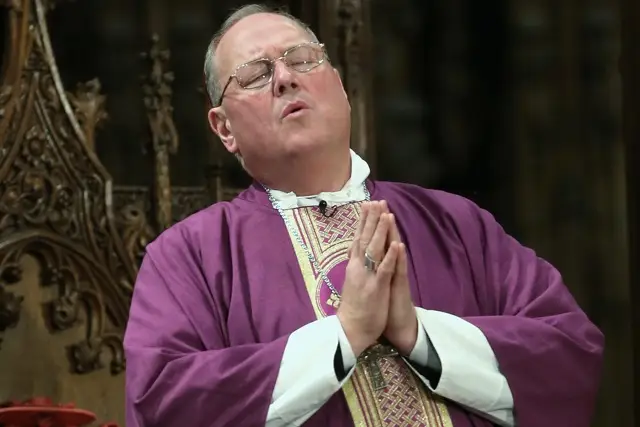 Cardinal Dolan at Ash Wednesday earlier this year